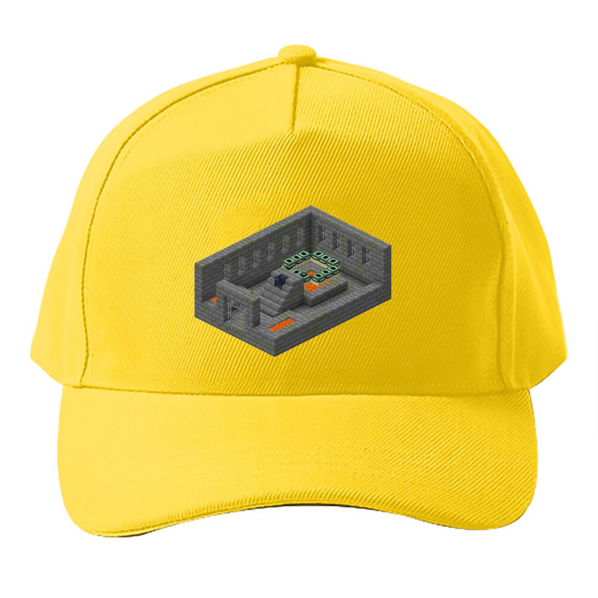 （画像用） マインクラフト ブロックの世界 Minecraft MC Block world ベースボールキャップ 綿100％ 男女兼用 帽子 スポーツ